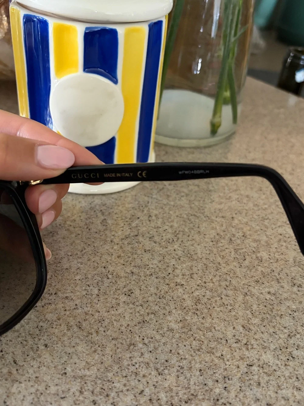 Gucci Black Women's Oversized Square Sunglasses with Dark Lenses